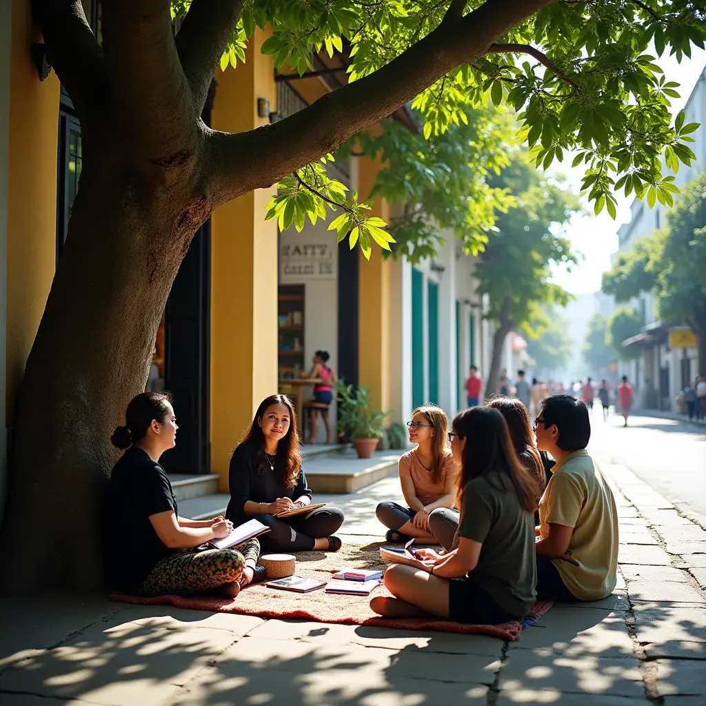 Modern office workspace